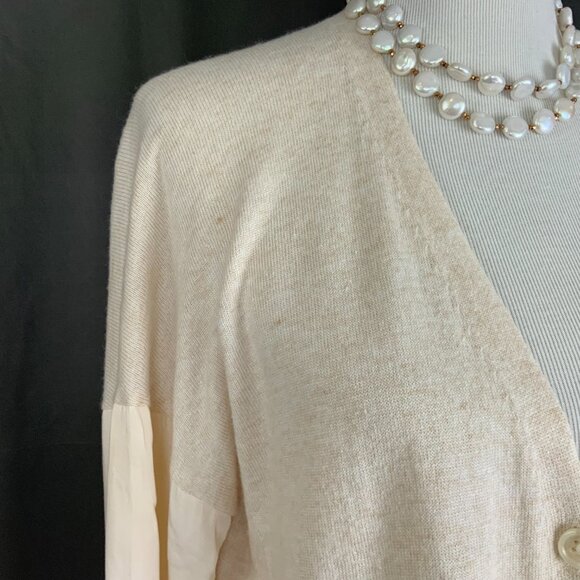 Reiss Addison Mix Media Cashmere Blend Cardigan Size 6 - Picture 5 of 16